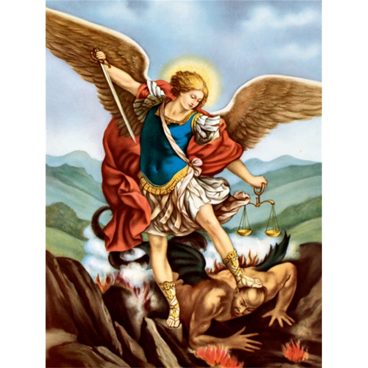 San Miguel Arcangel aplastando al Demonio
