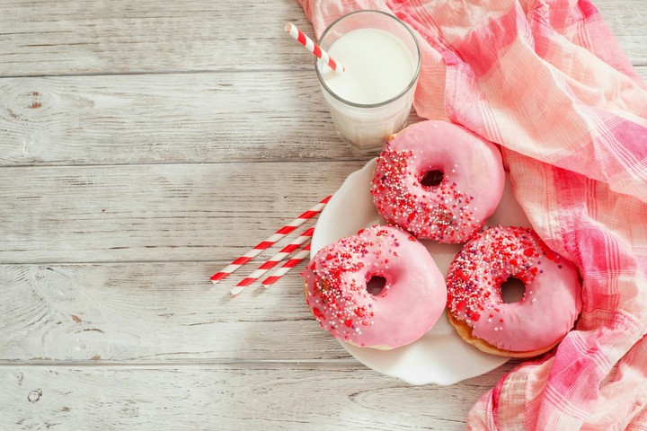 Pink donut