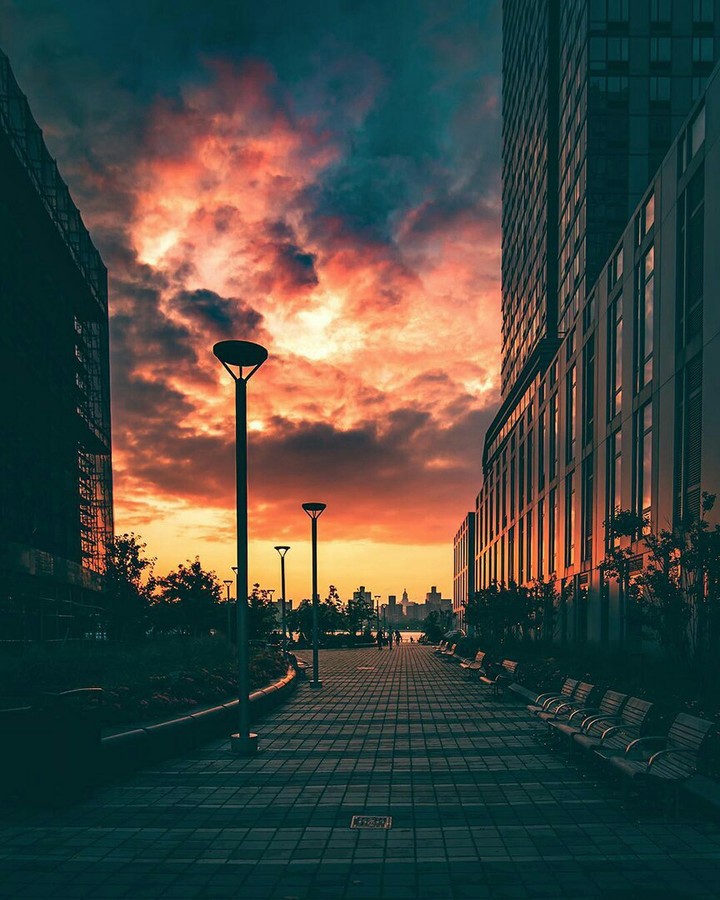 sunset...