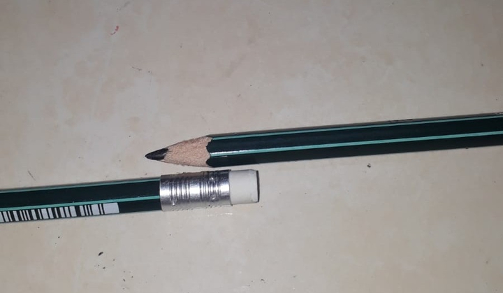 a pencil ying yang