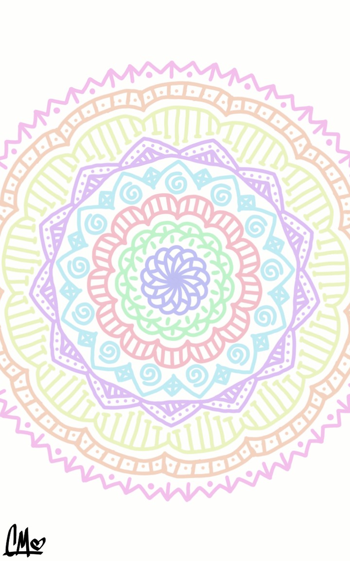 Simple Pastel Mandala