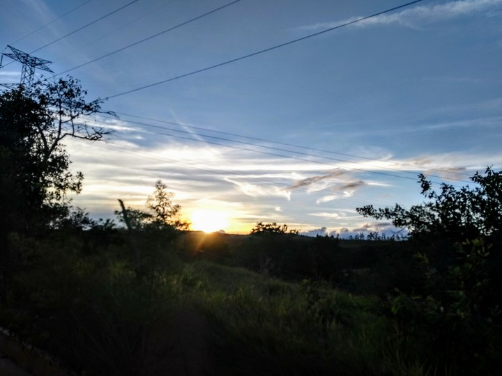 Puesta de sol.