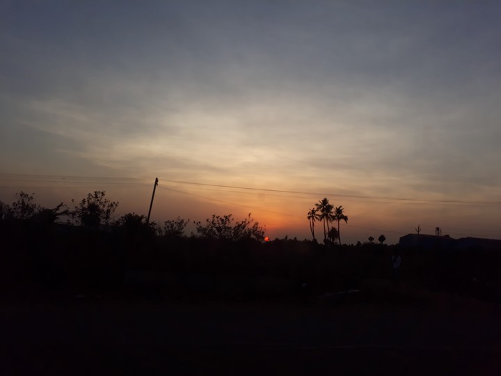 hiding sun