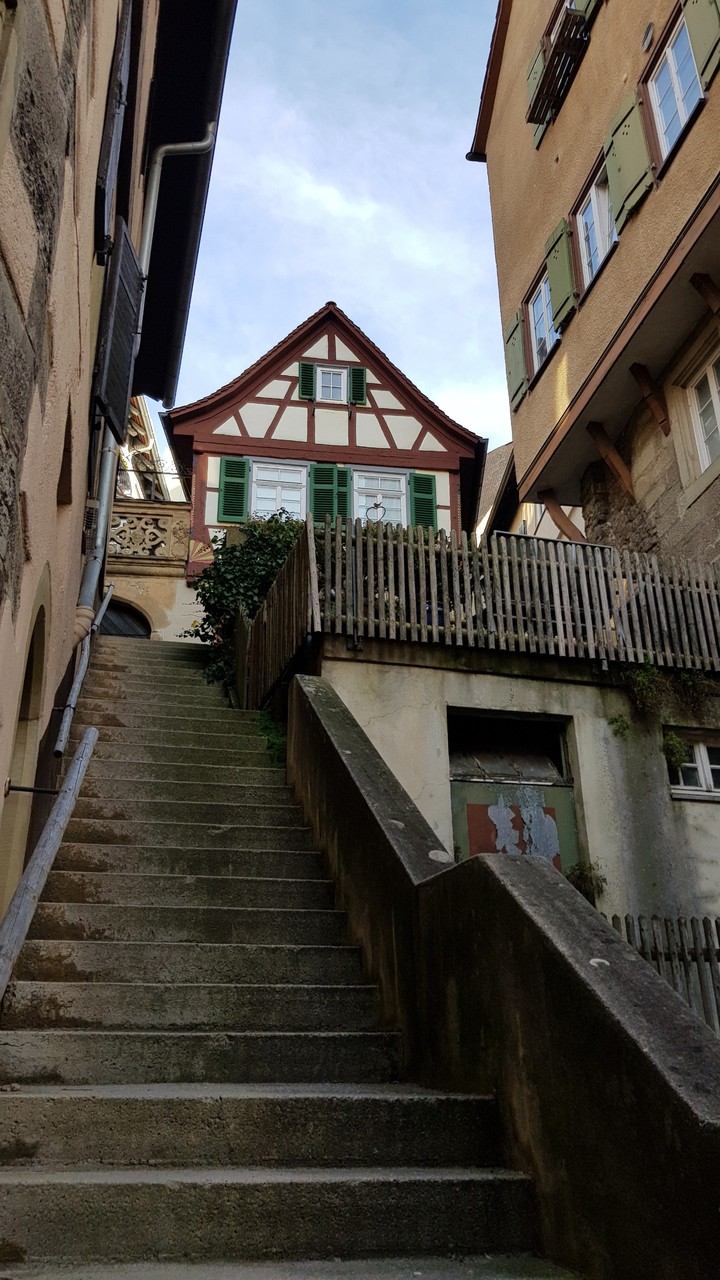 Treppen zum Haus