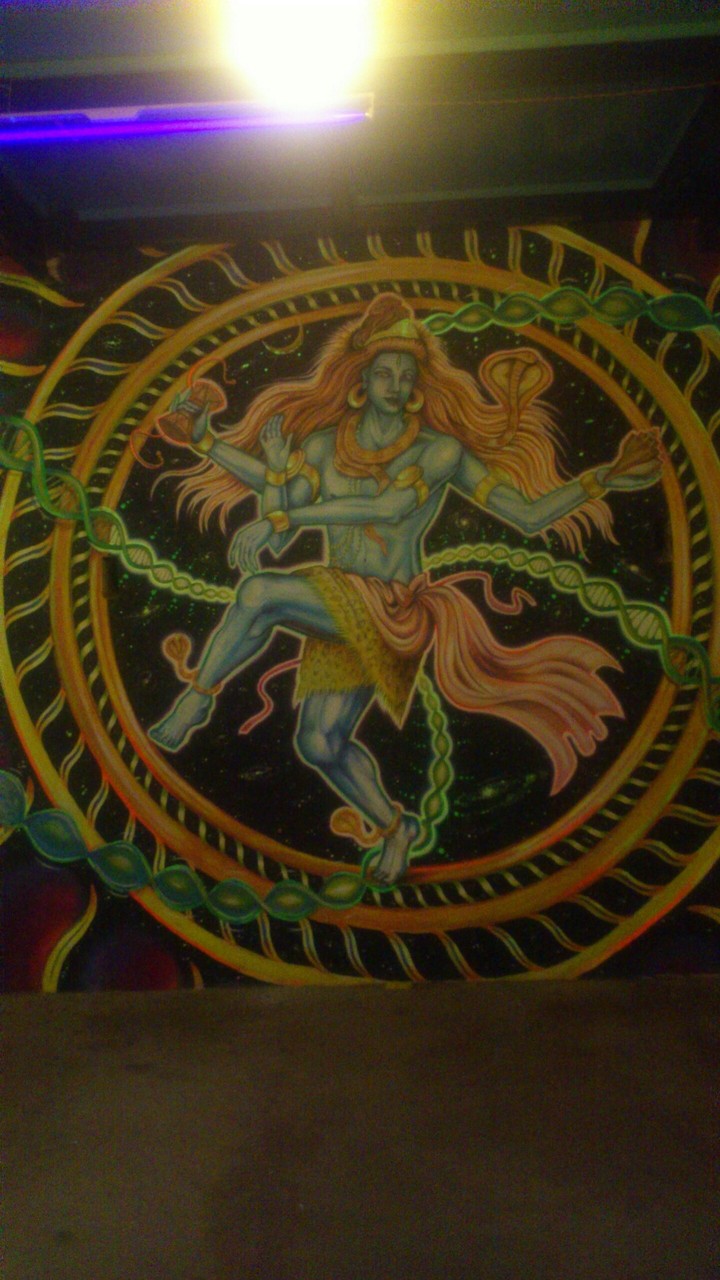 Shiva Valley graffity. Shiva cosmic dancer.