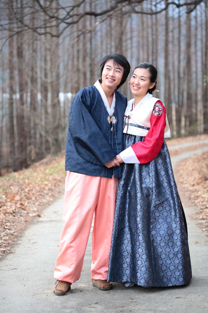 Couple in Korean Dress II