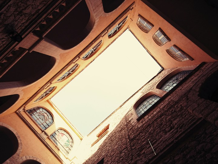 Outside