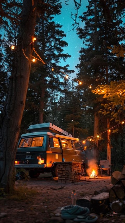 conifers, Railing वॉलपेपर