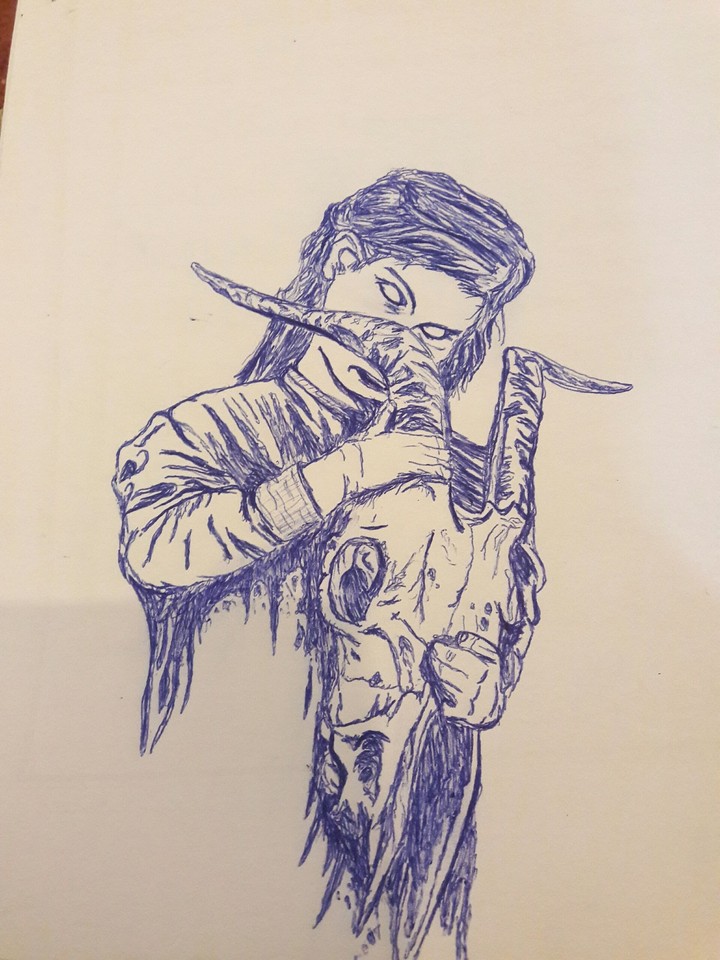 A girl who misses devil