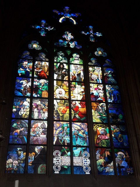 stained glass Prague