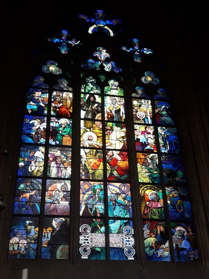 stained glass Prague
