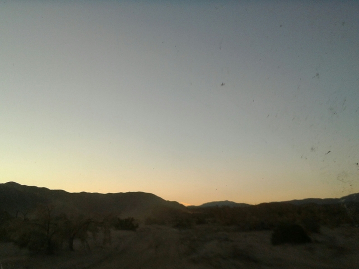 desert sunrise