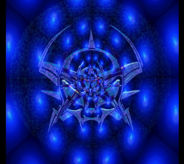 blue light skull