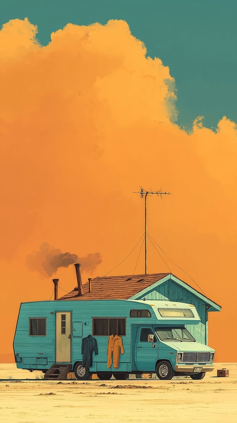 caravan, animation wallpapers