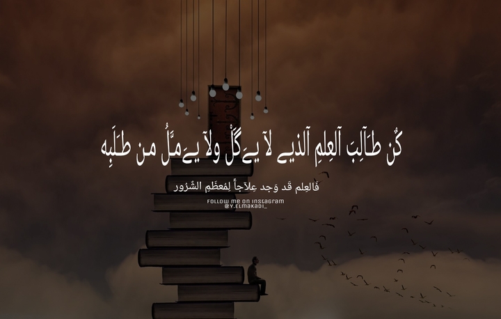 الحث على طلب العلم.