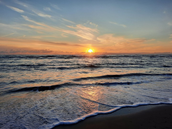Sunset at sea