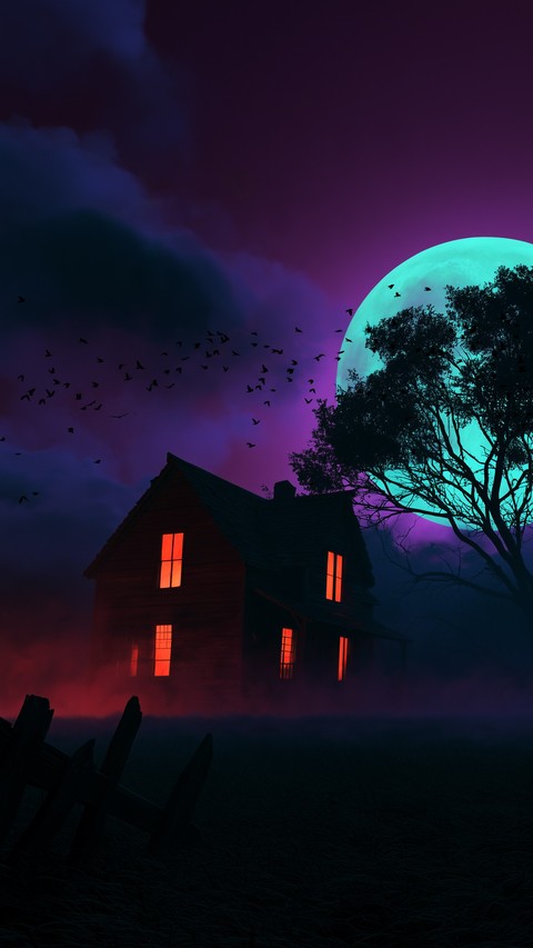 hình nền evening, moonlight