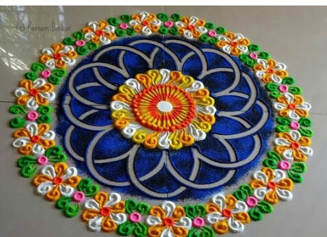 *Nice rangoli*