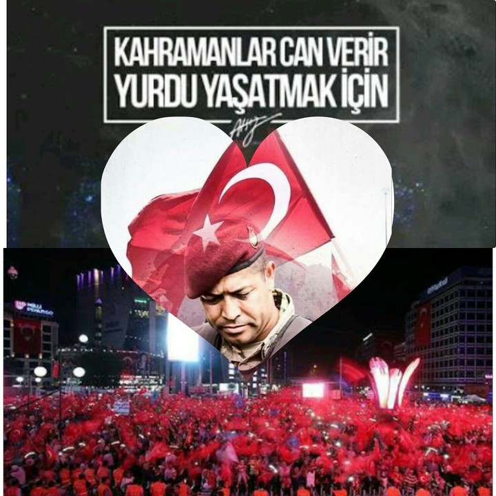 Kahramanlar can verir. Yurdu yaşatmak için.