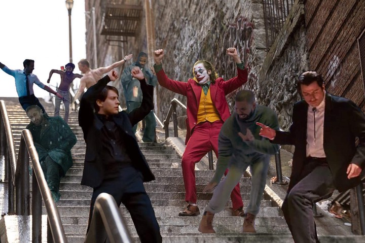 Joker and Peter Parker enjoying their time