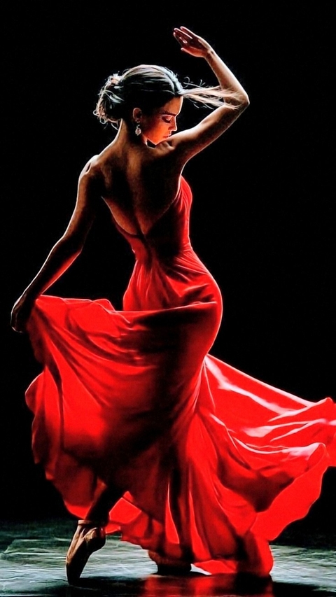 dress, red वॉलपेपर