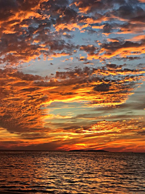 Sunset by beach (Taken by me)