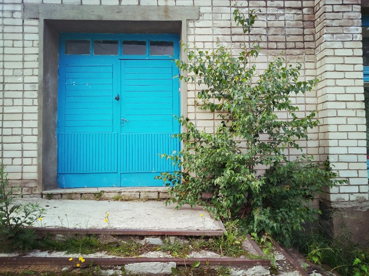 the door
