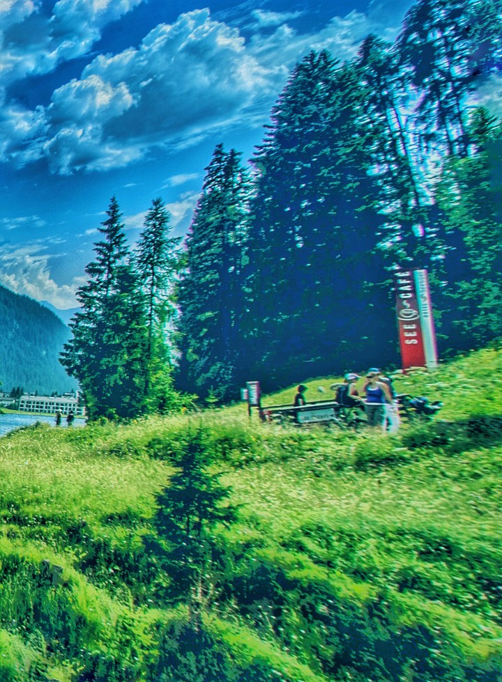 nice nature of mountains