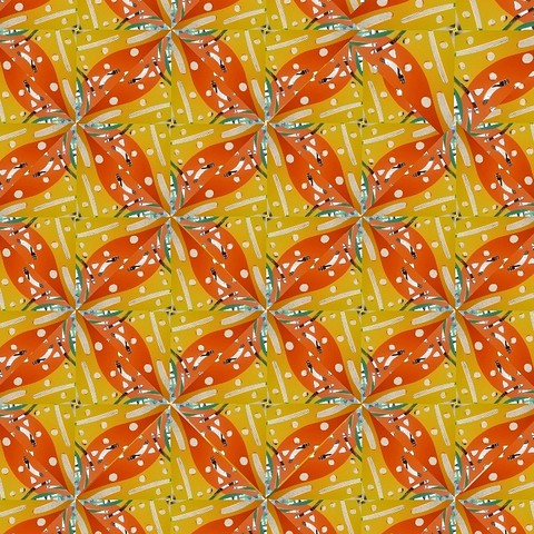 Kaleidoscope from a metal butterfly seat at the Domain, atx