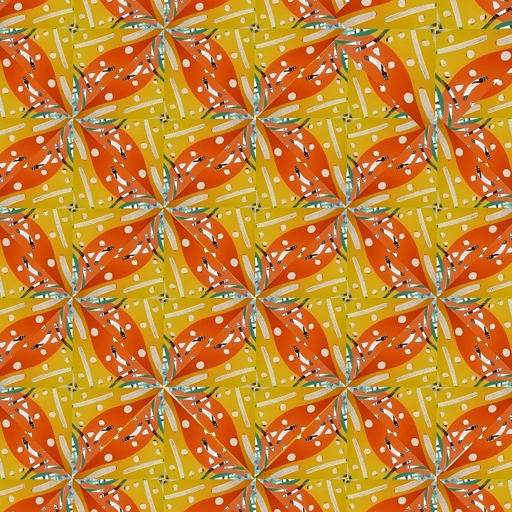 Kaleidoscope from a metal butterfly seat at the Domain, atx
