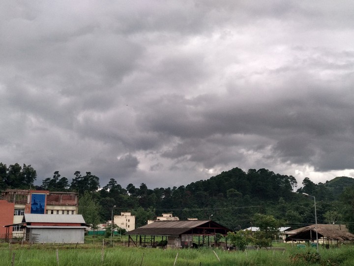 Stormy weather, thunder and lightning...