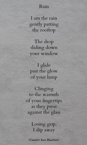 I am the rain