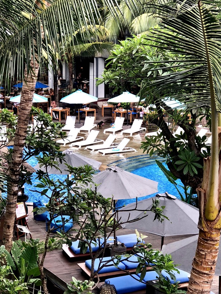 Hotel pool in Seminyak Bali