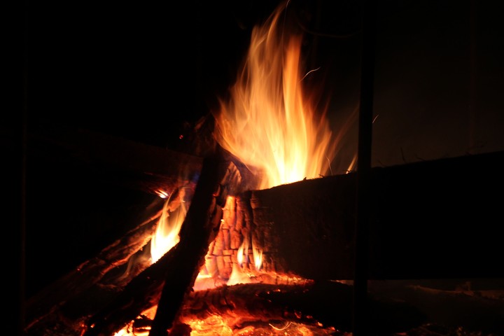 In fire