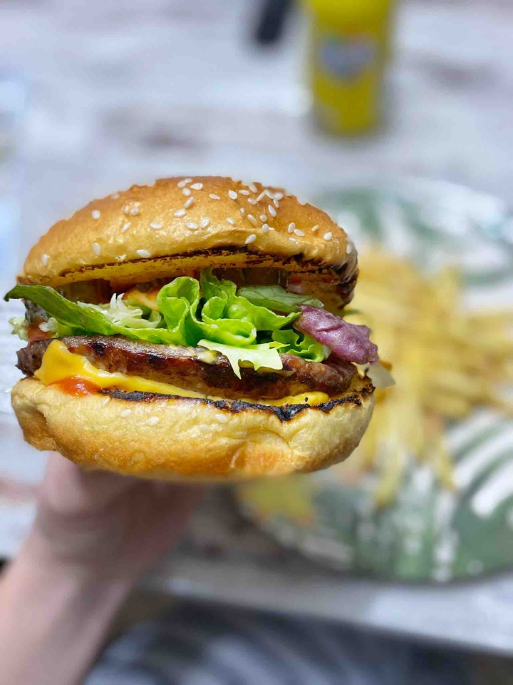 Homemade burger