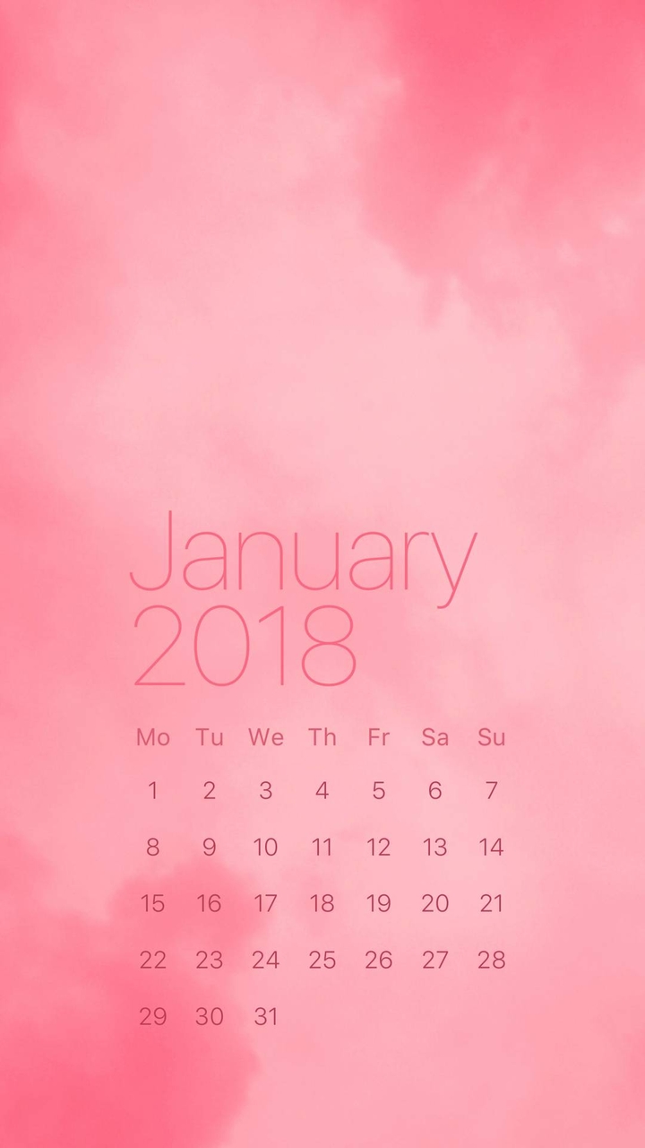 January Calendar 2018