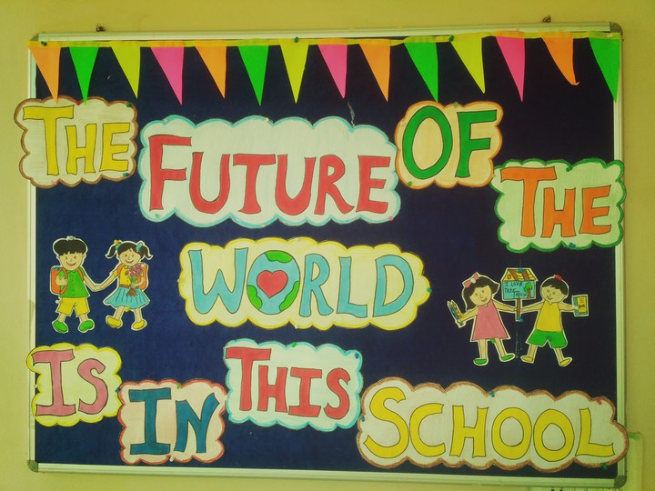 Welcome board of my school