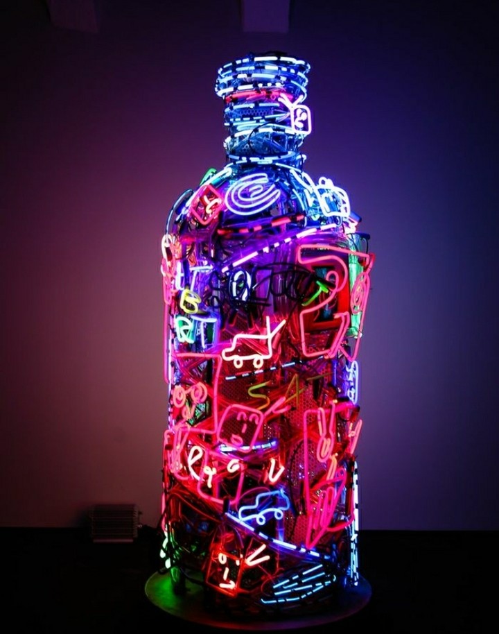 neon bottle