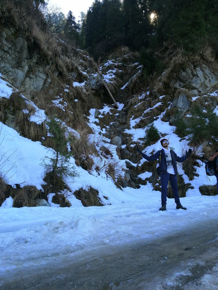 snowy trek