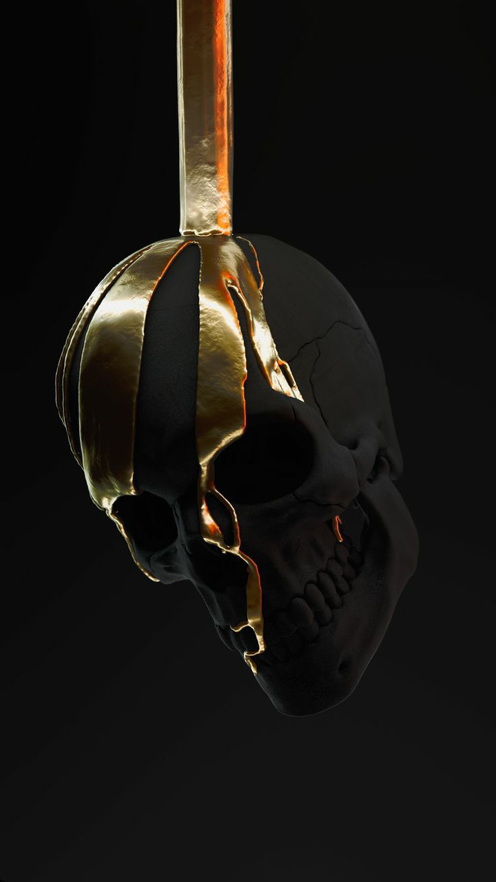 gold and black
