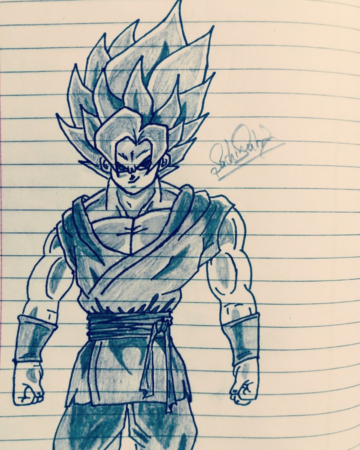 Goku Super Saiyan Blue Sketch