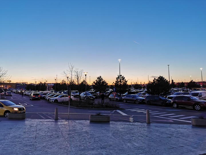 sunset in bucharest