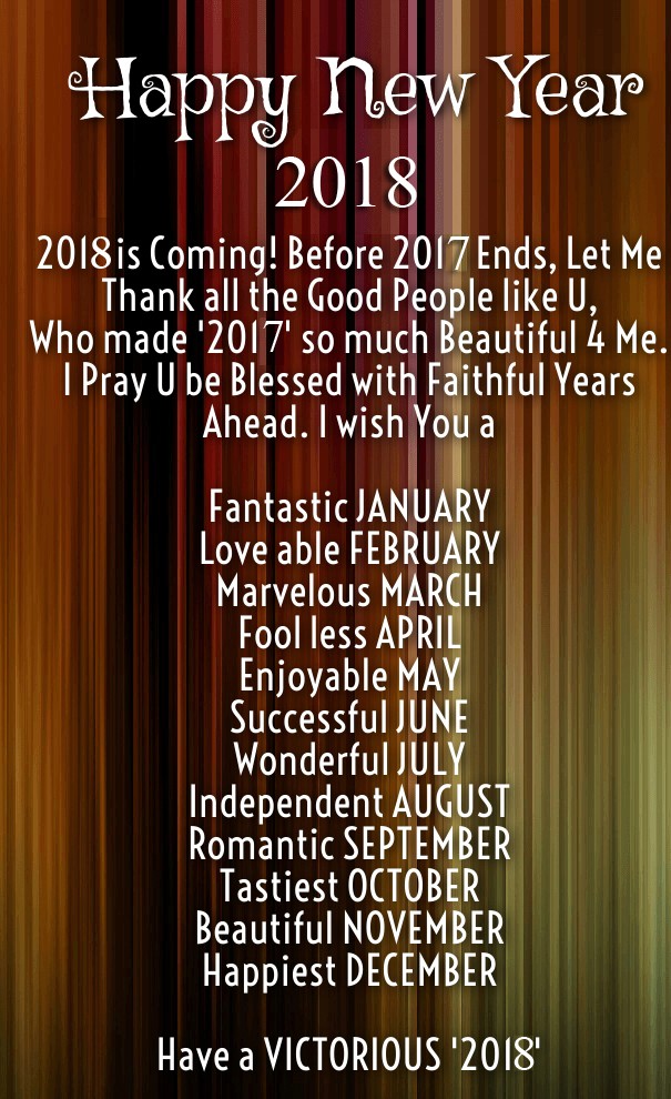 Happy new year to everyone