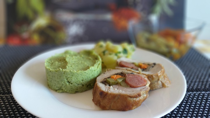 Stuffed pork fillet