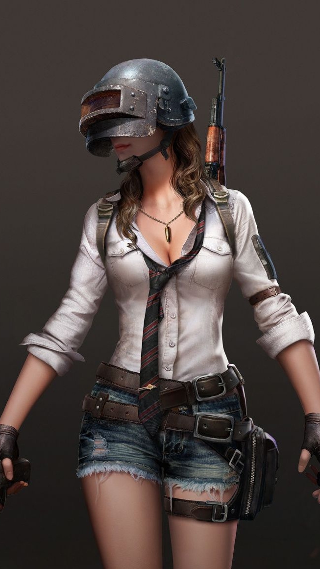 Beautiful PUBG Girl Character