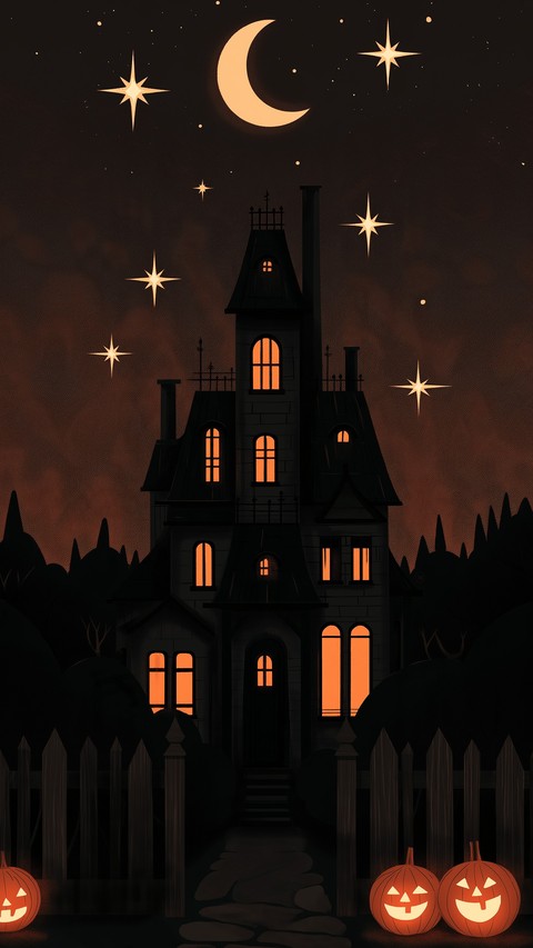 trick-or-treating, night wallpapers
