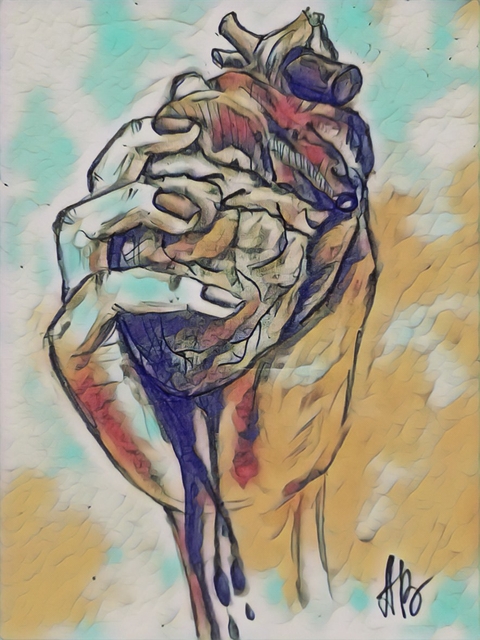 in my hand