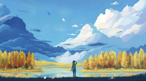 far away