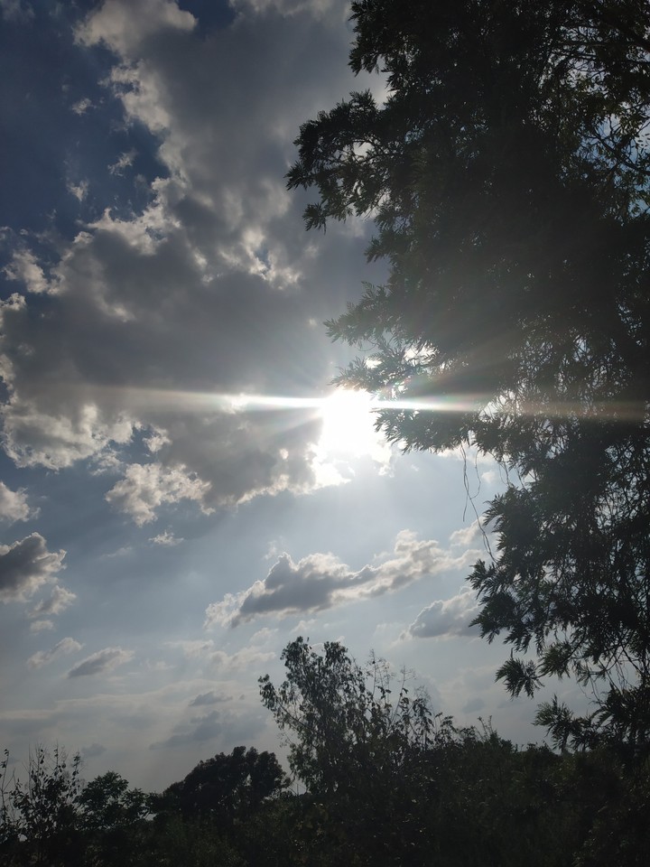 sun above clouds