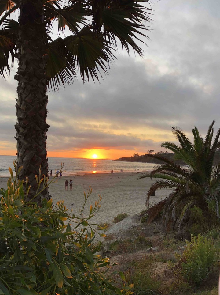 West coast sunset